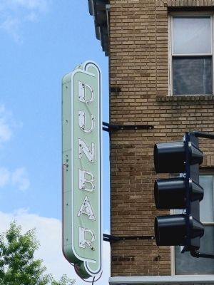 Dunbar Theater Sign image. Click for full size.