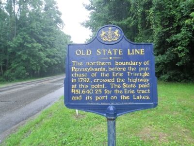 Old State Line Marker image. Click for full size.