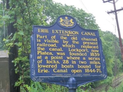 Erie Extension Canal Marker image. Click for full size.
