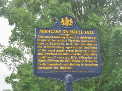 Miracles On Maple Hill Marker image. Click for full size.