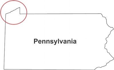 The Erie Triangle on Pennsylvania's Northwestern Edge image. Click for full size.