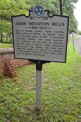 John Houston Bills Marker image. Click for full size.