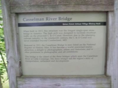 Casselman River Bridge Marker image. Click for full size.