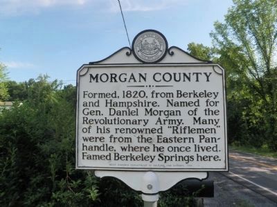 Morgan County Marker. Click for full size. Morgan County Marker image. Click for full size.