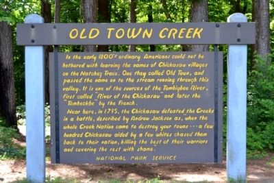 Old Town Creek Marker image. Click for full size.