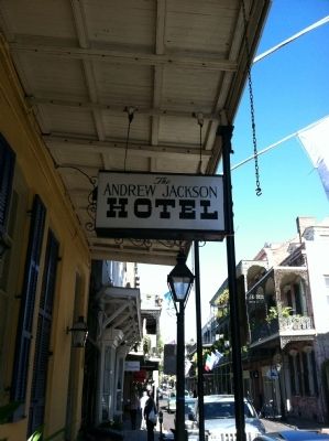Andrew Jackson Hotel Marker. Click for full size. Andrew Jackson Hotel Marker image. Click for full size.