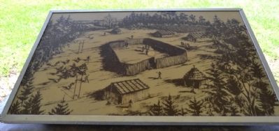 Drawing of Chickasaw Village. Click for full size. Drawing of Chickasaw Village image. Click for full size.
