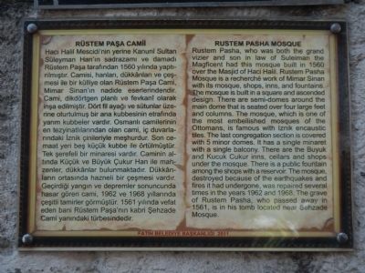 Rustem Pasha Mosque Marker image. Click for full size.