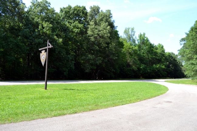 Chickasaw Council House Turnout on Natchez Trace Parkway image. Click for full size.