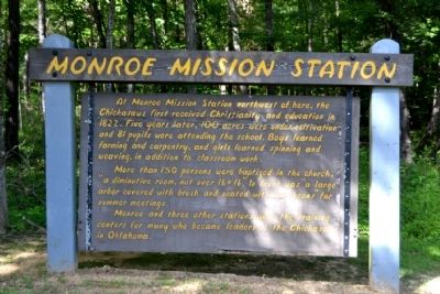 Monroe Mission Station Marker. Click for full size. Monroe Mission Station Marker image. Click for full size.