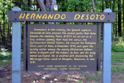 Hernando de Soto Marker. Click for full size. Hernando de Soto Marker image. Click for full size.