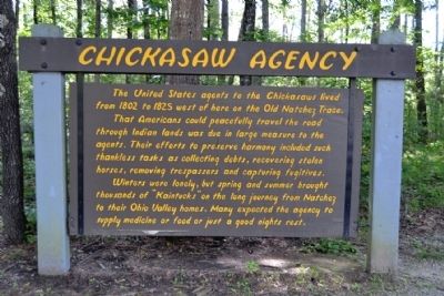 Chickasaw Agency Marker image. Click for full size.