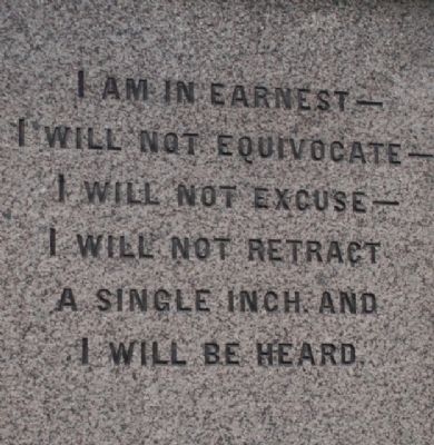 William Lloyd Garrison Marker. Click for full size. William Lloyd Garrison Marker image. Click for full size.
