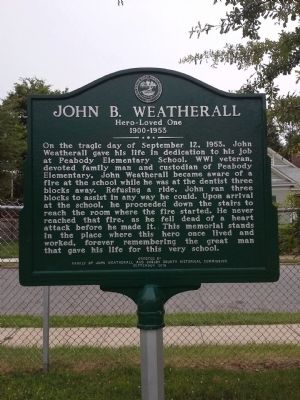 John B. Weatherall Marker image. Click for full size.