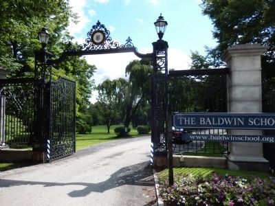 The Baldwin School entrance gate image. Click for full size.