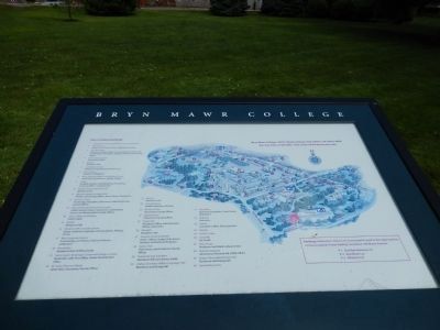 Bryn Mawr College map image. Click for full size.
