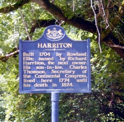 Harriton Marker. Click for full size. Harriton Marker image. Click for full size.