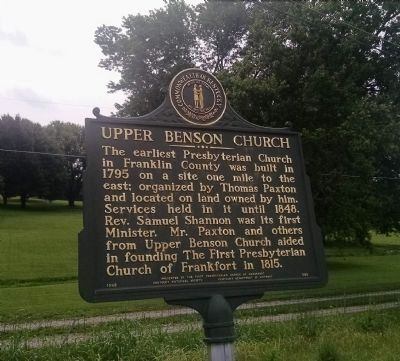 Upper Benson Church Marker. Click for full size. Upper Benson Church Marker image. Click for full size.