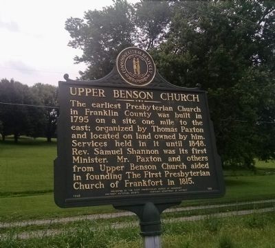 Upper Benson Church Marker image. Click for full size.
