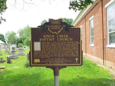 Kings Creek Baptist Church Marker image. Click for full size.