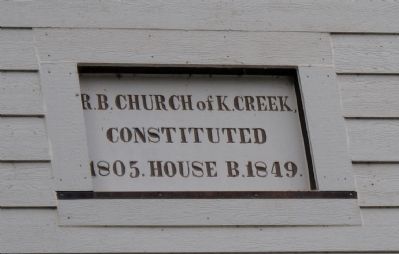 Kings Creek Baptist Church Marker image. Click for full size.