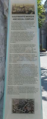 Suleymaniye Mosque and Social Complex Marker image. Click for full size.