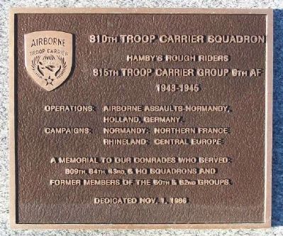 310th Troop Carrier Squadron Marker image. Click for full size.