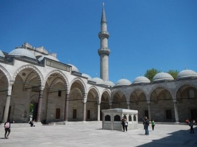 Suleymaniye Mosque and Social Complex, Courtyard image. Click for full size.