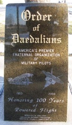 Order of Daedalians Marker. Click for full size. Order of Daedalians Marker image. Click for full size.
