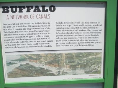 Buffalo - A Network of Canals Marker. Click for full size. Buffalo - A Network of Canals Marker image. Click for full size.