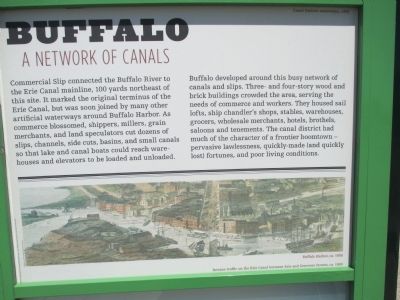 Buffalo - A Network of Canals Marker image. Click for full size.