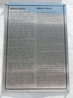 Mimar Sinan Marker image. Click for full size.