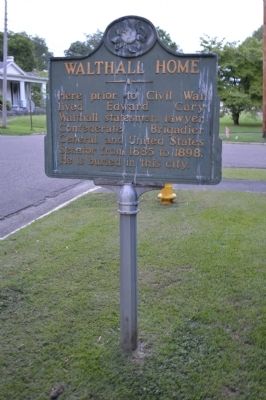 Walthall Home Marker. Click for full size. Walthall Home Marker image. Click for full size.