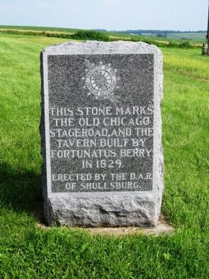 The Old Chicago Stageroad Marker. Click for full size. The Old Chicago Stageroad Marker image. Click for full size.