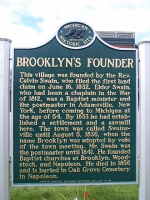 Brooklyn's Founder Marker. Click for full size. Brooklyn's Founder Marker image. Click for full size.