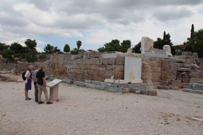 The Rostra (Bema) of the Roman Forum Marker image. Click for full size.