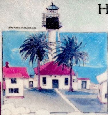 1891 Point Loma Lighthouse image. Click for full size.
