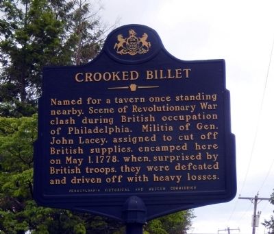 Crooked Billet Marker. Click for full size. Crooked Billet Marker image. Click for full size.