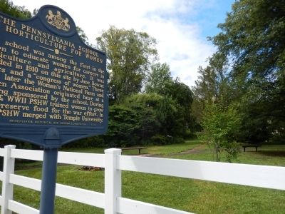 The Pennsylvania School of Horticulture for Women Marker. Click for full size. The Pennsylvania School of Horticulture for Women Marker image. Click for full size.