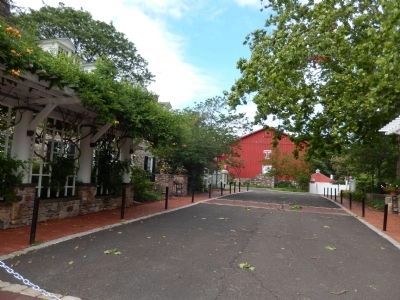 Campus roadway at the entrance. Click for full size. Campus roadway at the entrance image. Click for full size.