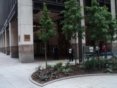 Marker on Wall Street. Click for full size. Marker on Wall Street image. Click for full size.