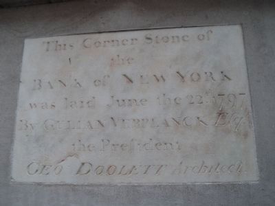 Secondary Bank of New York Marker image. Click for full size.