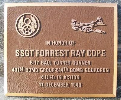 SSgt Forrest Ray Cope Marker image. Click for full size.