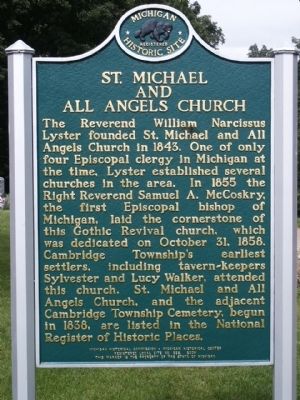 St. Michael and All Angels Church Marker. Click for full size. St. Michael and All Angels Church Marker image. Click for full size.