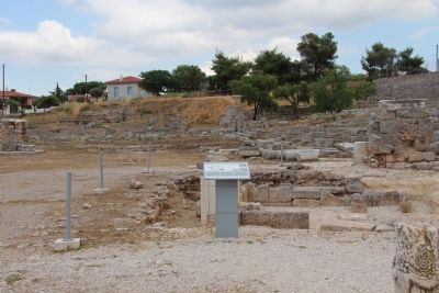 The Heroon at the Crossroads: an early sanctuary of Ancient Corinth Marker image. Click for full size.