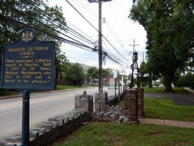 Augustus Lutheran Church Marker. Click for full size. Augustus Lutheran Church Marker image. Click for full size.