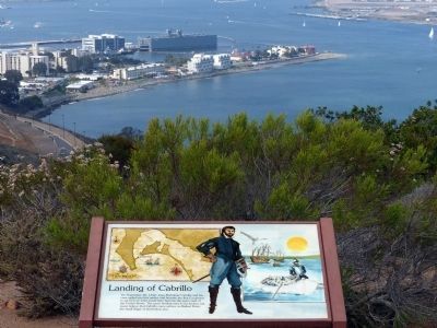 Landing of Cabríllo Marker. Click for full size. Landing of Cabríllo Marker image. Click for full size.
