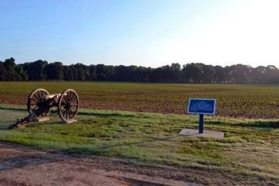 View towards Union and Confederate Positions on Fourteenmile Creek. Click for full size. View towards Union and Confederate Positions on Fourteenmile Creek image. Click for full size.