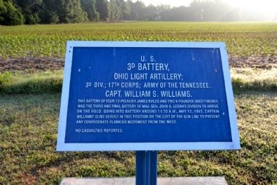 U.S. 3d Battery, Ohio Light Artillery Marker. Click for full size. U.S. 3d Battery, Ohio Light Artillery Marker image. Click for full size.