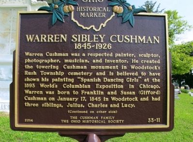 Warren Sibley Cushman 1845- 1926 Marker image. Click for full size.